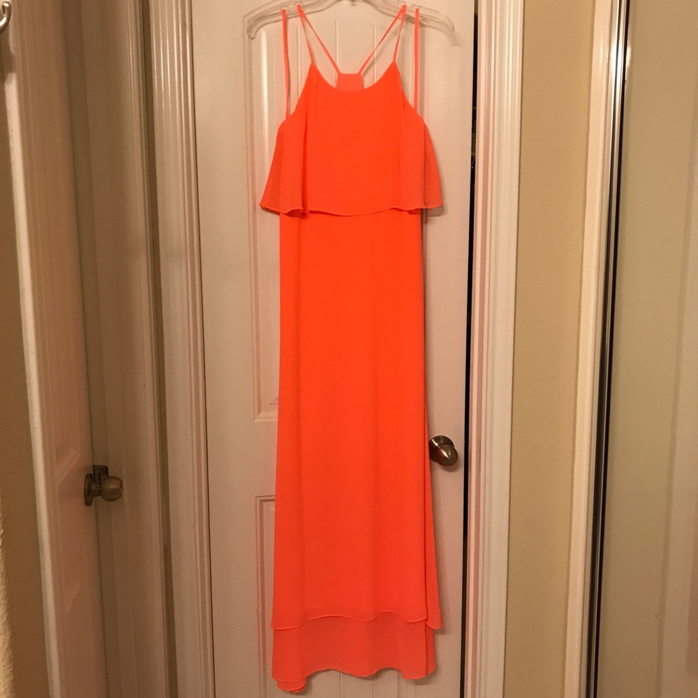 NWT. Gianni Bini coral maxi dress.